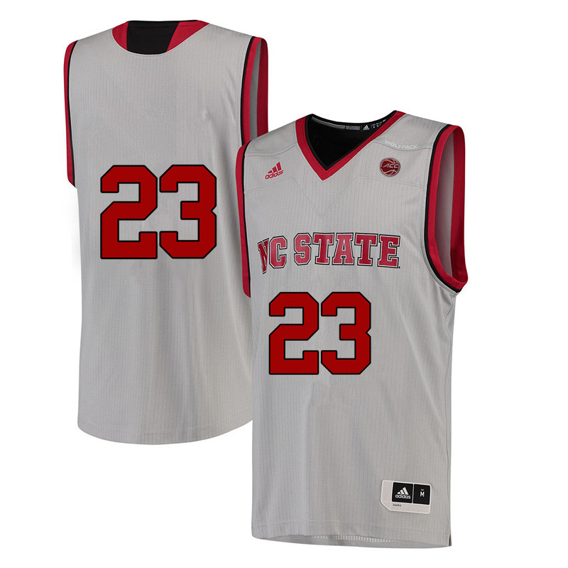 Men #23 Amber Richardson NC State Wolfpack College Basketball Jerseys-White - Click Image to Close